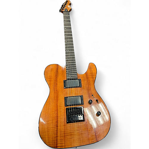 Used ESP LTD TE 1000 DELUXE KOA NATURAL GLOSS Solid Body Electric Guitar NATURAL GLOSS