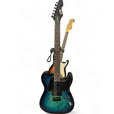 Used ESP LTD TE-2000X Blue Burst Solid Body Electric Guitar
