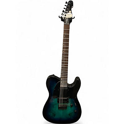 Used ESP LTD TE-200DX Blue Burst Solid Body Electric Guitar