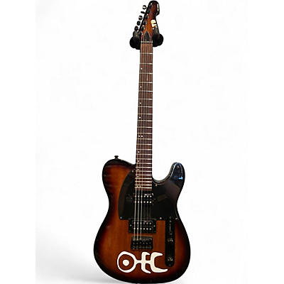 Used ESP LTD TE200 Brown Sunburst Solid Body Electric Guitar