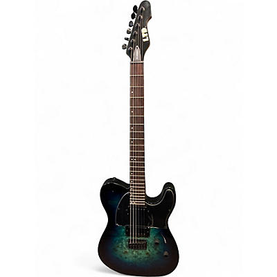 Used ESP LTD TE2000X Blue Burst Solid Body Electric Guitar