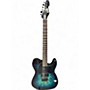 Used ESP LTD TE2000X Ocean Blue Burst Solid Body Electric Guitar Ocean Blue Burst