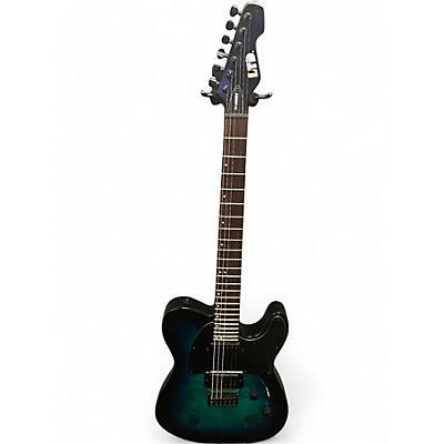 Used ESP LTD TE200DX Blue Burst Solid Body Electric Guitar