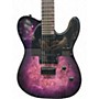 Used ESP LTD TE200DX Trans Purple Solid Body Electric Guitar Trans Purple