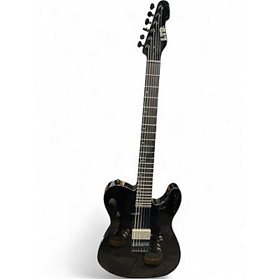 Used ESP LTD TE201 Trans Black Solid Body Electric Guitar