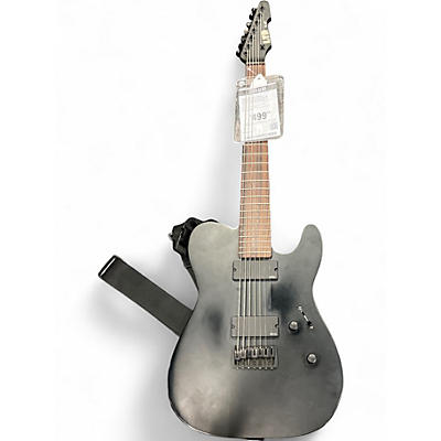 Used ESP LTD TE407 7 String Flat Black Solid Body Electric Guitar