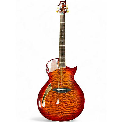 Used ESP LTD TL6 2 Tone Sunburst Acoustic Electric Guitar