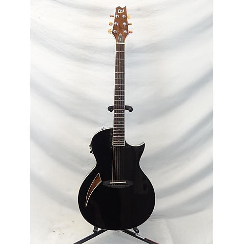 ESP Used ESP LTD TL6 Black Acoustic Electric Guitar Black