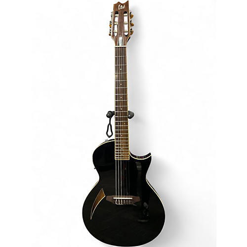 Used ESP LTD TL6 Black Acoustic Electric Guitar Black