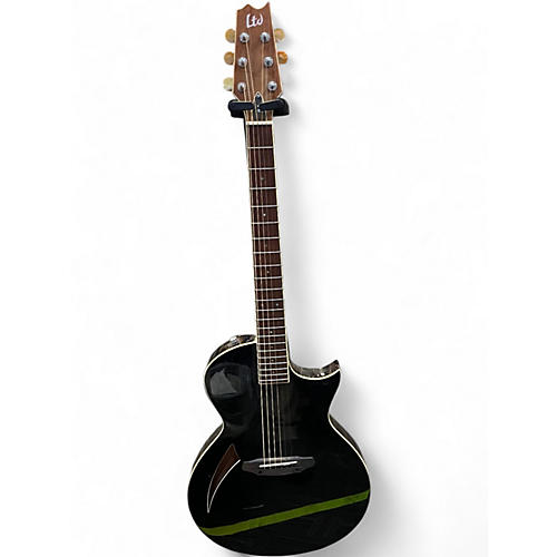 Used ESP LTD TL6 Black Acoustic Electric Guitar Black