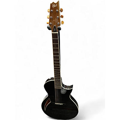 Used ESP LTD TL6 Black Acoustic Electric Guitar