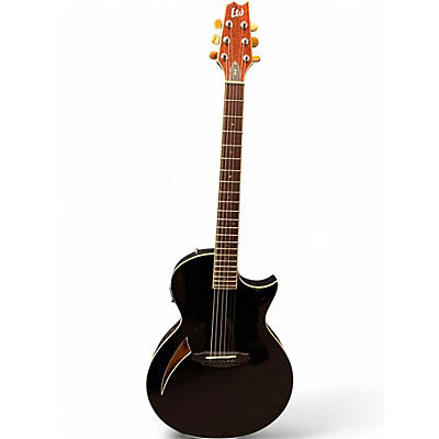 Used ESP LTD TL6 Black Acoustic Electric Guitar