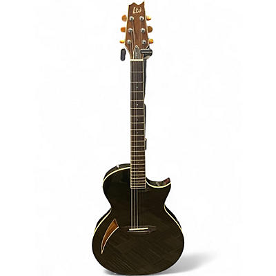 Used ESP LTD TL6 Black Acoustic Electric Guitar