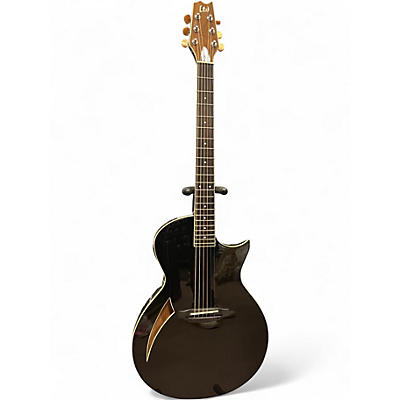 Used ESP LTD TL6 Black Acoustic Electric Guitar
