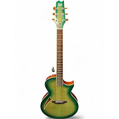 Used ESP LTD TL6 Green Acoustic Electric Guitar