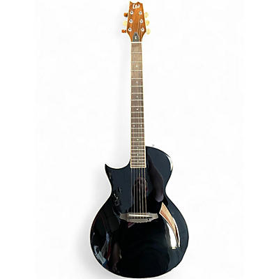 Used ESP LTD TL6 LH Black Acoustic Electric Guitar