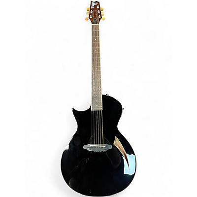 Used ESP LTD TL6 Left Handed black Acoustic Electric Guitar