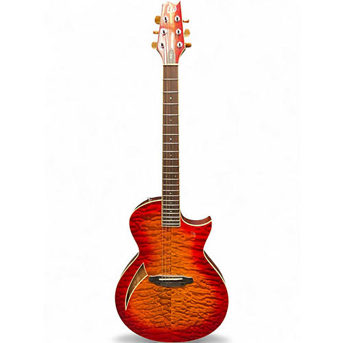 Used ESP LTD TL6 Tiger Eye Acoustic Electric Guitar Tiger Eye