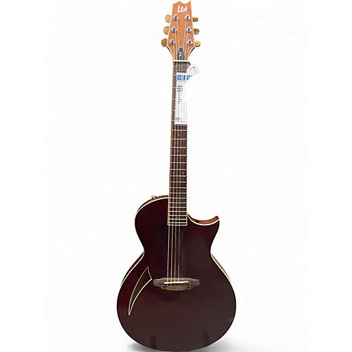 Used ESP LTD TL6 Wine Red Acoustic Electric Guitar Wine Red