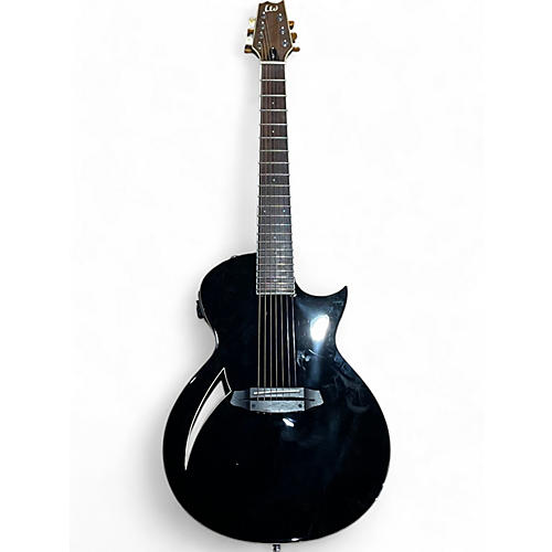 Used ESP LTD TL7 BLACK Acoustic Electric Guitar BLACK