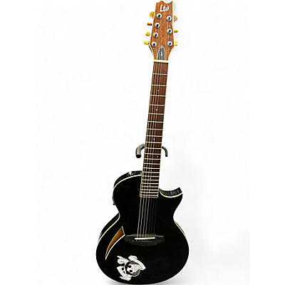 Used ESP LTD TL7 BLACK Acoustic Electric Guitar
