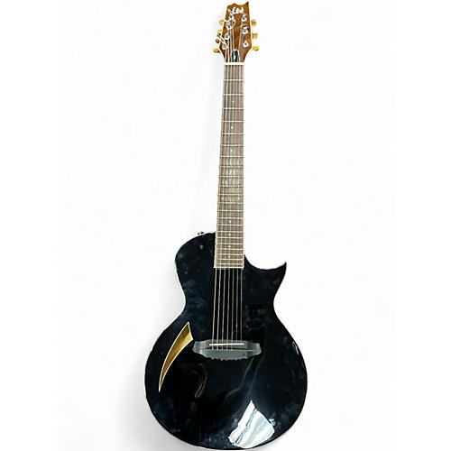 Used ESP LTD TL7 Black Acoustic Electric Guitar Black