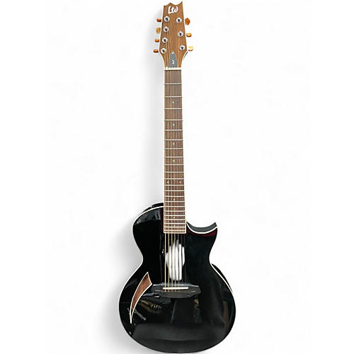 Used ESP LTD TL7 Black Acoustic Electric Guitar Black