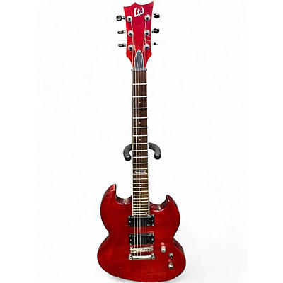 Used ESP LTD VIPER 200FM Red Solid Body Electric Guitar