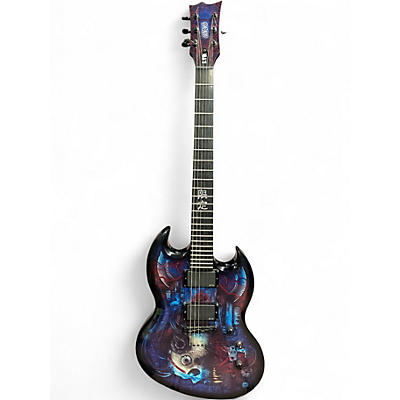 Used ESP LTD VIPER BIO TECH MODEL Custom Graphic Solid Body Electric Guitar
