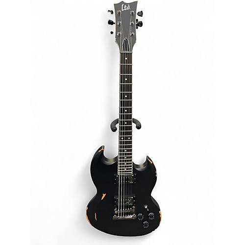 Used ESP LTD VOLSUNG LARS SIGNATURE Black Solid Body Electric Guitar Black