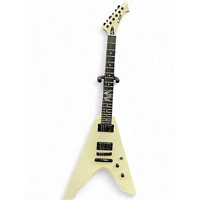 Used ESP LTD VULTURE JAMES HETFIELD WHITE Solid Body Electric Guitar
