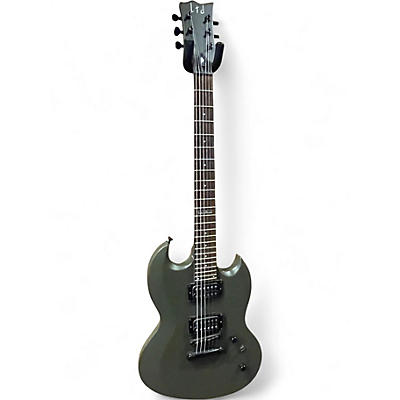 Used ESP LTD Viper 100 Military Green Solid Body Electric Guitar