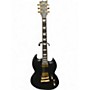 Used ESP LTD Viper 1000 Deluxe Black Solid Body Electric Guitar Black