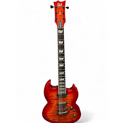 Used ESP LTD Viper 1000 Deluxe Tiger Eye Solid Body Electric Guitar