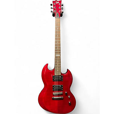 Used ESP LTD Viper 100FM Trans Red Solid Body Electric Guitar