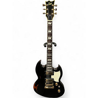 Used ESP LTD Viper 256 Black Solid Body Electric Guitar