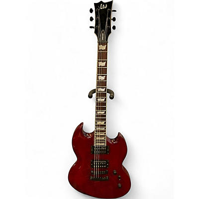 Used ESP LTD Viper 256 RED Solid Body Electric Guitar