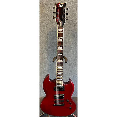 ESP Used ESP LTD Viper 256 Red Solid Body Electric Guitar