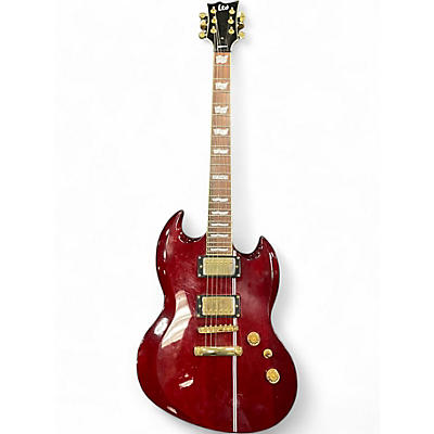 Used ESP LTD Viper 400 Cherry Solid Body Electric Guitar