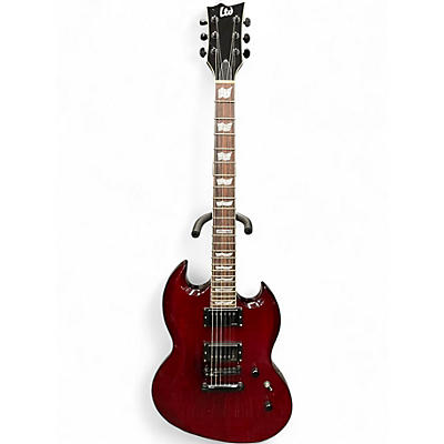 Used ESP LTD Viper 400 RED Solid Body Electric Guitar