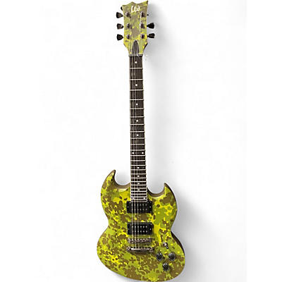 Used ESP LTD Volsung Lars Frederiksen Danish Camo Solid Body Electric Guitar