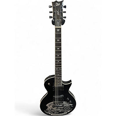 Used ESP LTD WA600 Will Adler Signature Black and Silver Solid Body Electric Guitar