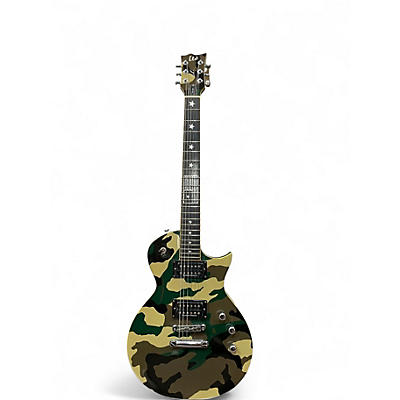Used ESP LTD WA600 Will Adler Signature DARK GREEN CAMO Solid Body Electric Guitar