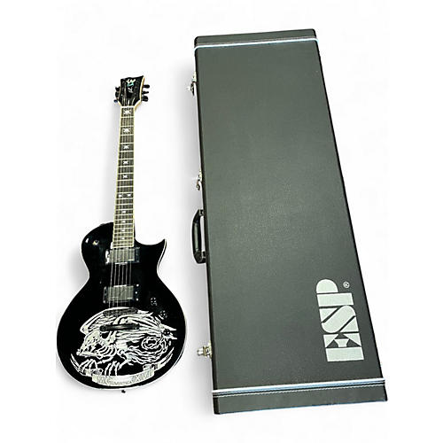 Used ESP LTD Will Adler Warbird Black Solid Body Electric Guitar Black