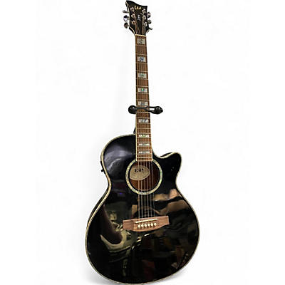 Used ESP LTD XAC10E Black Acoustic Electric Guitar