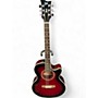 Used ESP LTD XAC5E RED BURST Acoustic Electric Guitar RED BURST