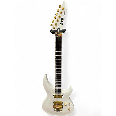 Used ESP LTD h3-1000 white Solid Body Electric Guitar