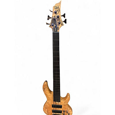 Used ESP LTDB205FL Spalted Maple Electric Bass Guitar