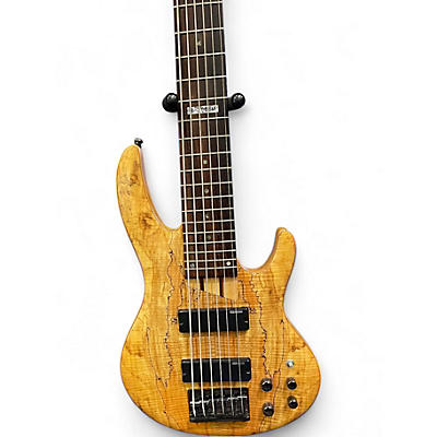Used ESP LTDB206SM Natural Electric Bass Guitar