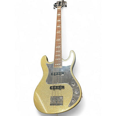 Used ESP LYNN Silver Sparkle Electric Bass Guitar